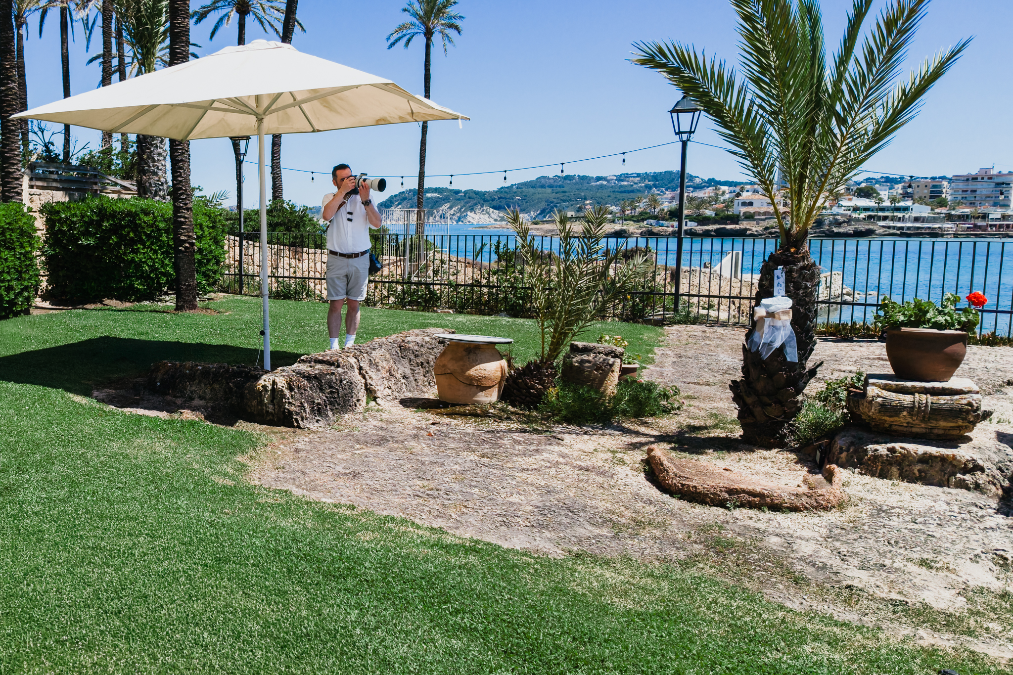 James photographing in Jávea, Spain